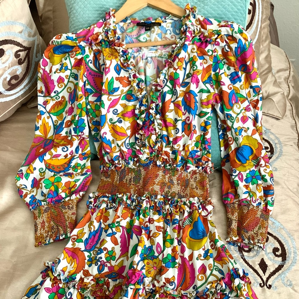 House of Harlow Floral Ruffle Mini Dress - Picture 5 of 12